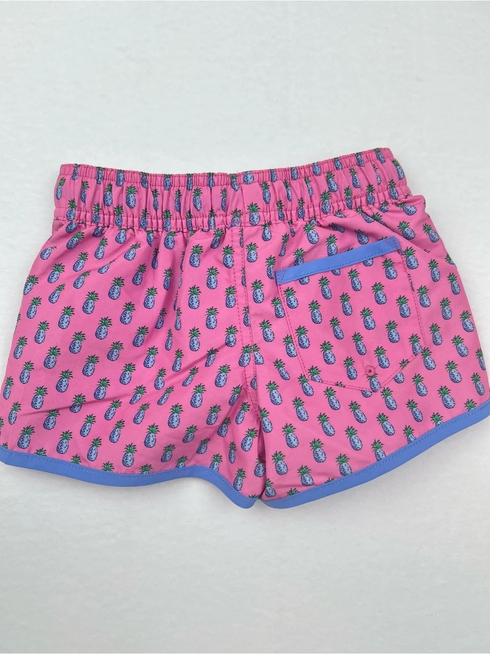 Polo Ralph Lauren Kids Pink Blue Pineapple Swim‎ Trunks Size 2